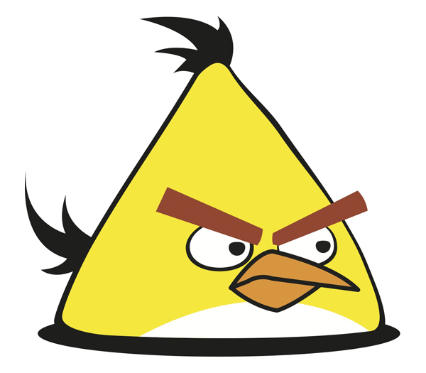 Angry bird cartoon clipart