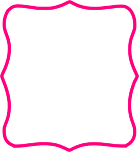 Hot pink frame clipart