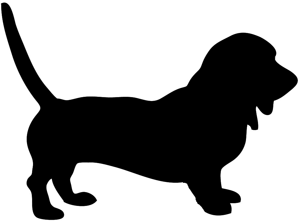 Hound head clipart silhouette