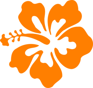 Orange Hibiscus Clipart