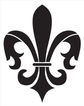 Buy Fleur de Lis Background Stencil - 8 1/2&quot; x 11&quot; in ...