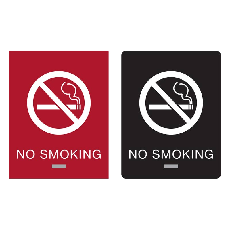 Compliant ADA No Smoking Signs | Braille No Smoking Signs