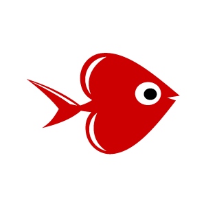 Cute Red Fish Clipart