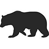 Amazon.com: Bear Silhouette Wall Stencil SKU #2752 by Designer ...