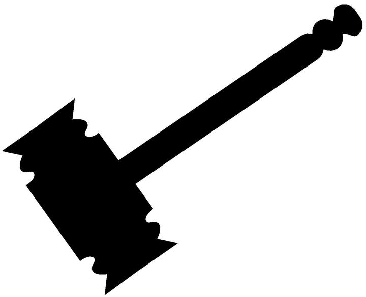 Gavel Black And White Clipart