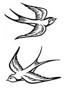 simple bird drawing tattoo
