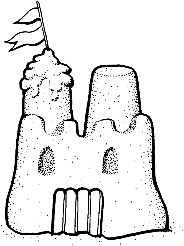 Sand Castles Drawing - ClipArt Best