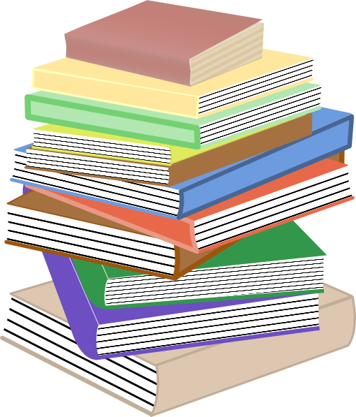 Cartoon Stack Of Books Clipart - Cliparts and Others Art Inspiration