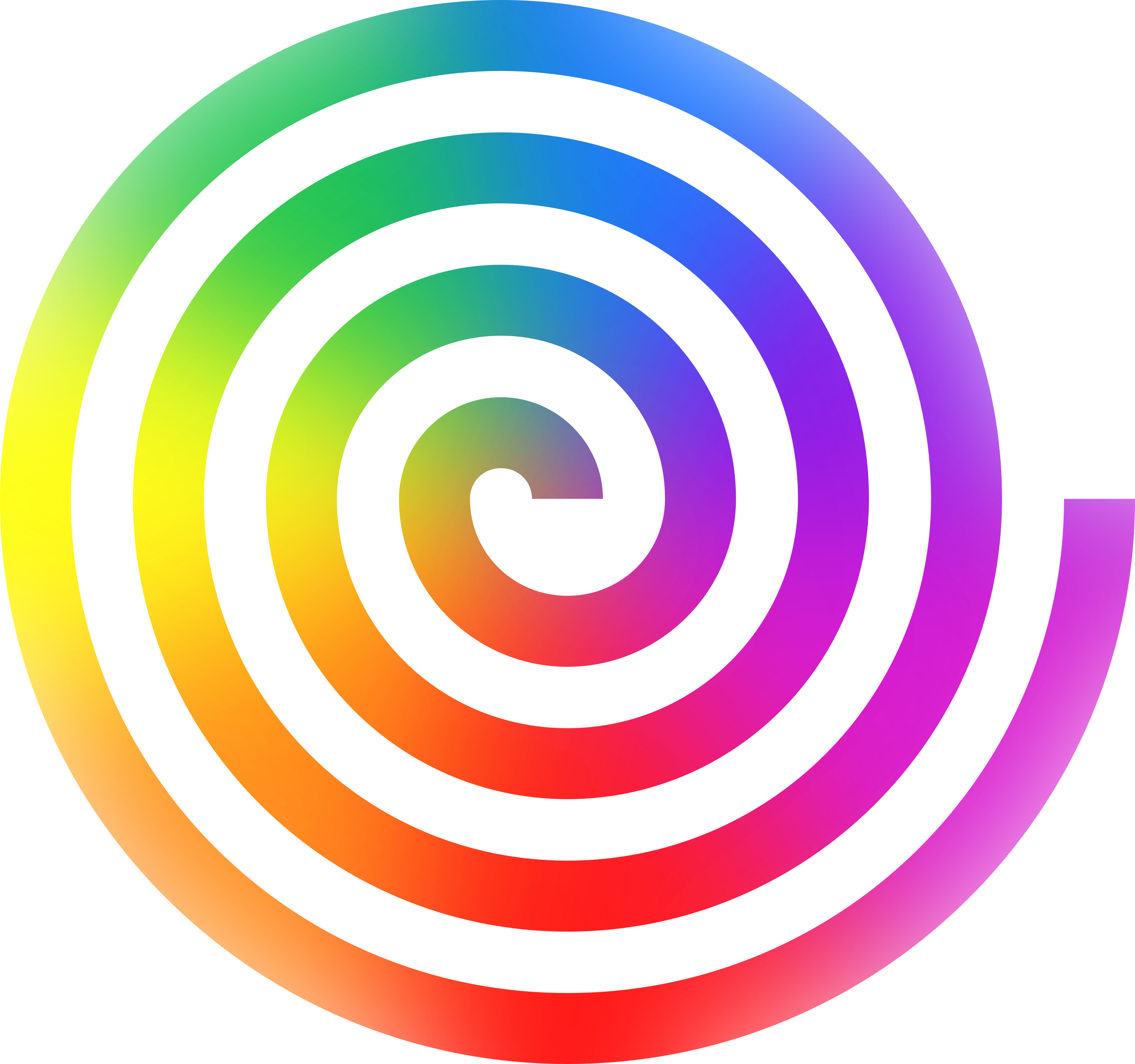 Clipart - Rainbow Spiral