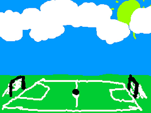 Drawing Of A Football Field - ClipArt Best