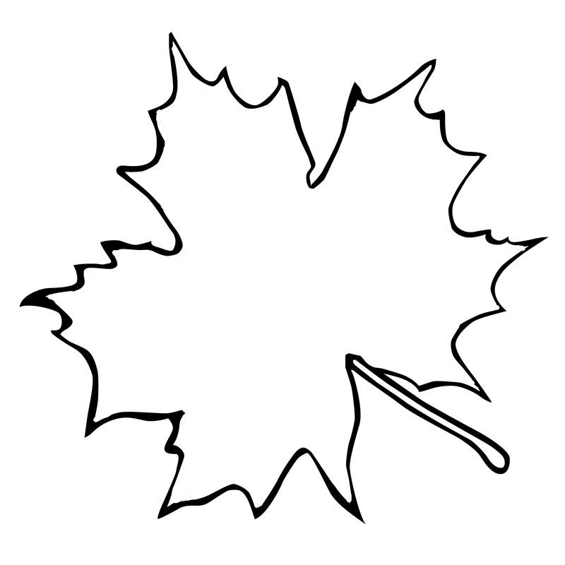 Best Photos of Maple Leaf Outline Coloring Page - Maple Leaf ...