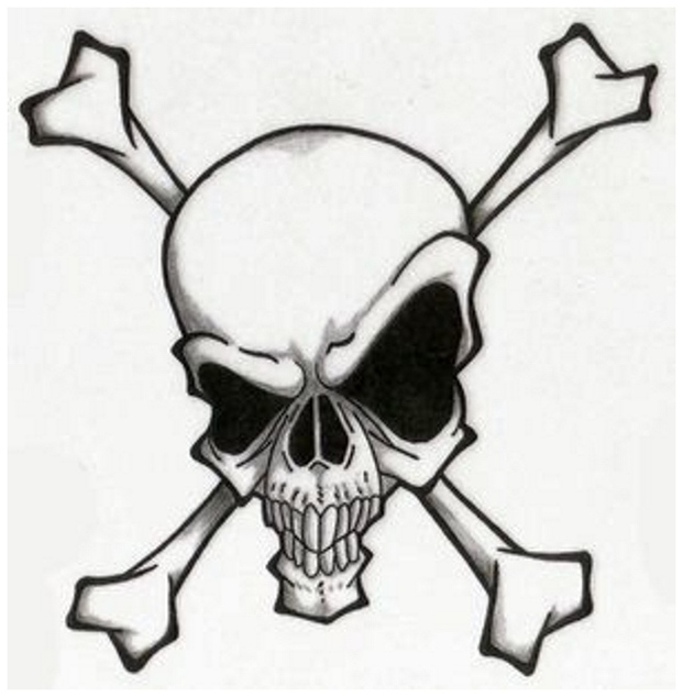 Simple Tattoo Designs Skull Clipart - Free to use Clip Art Resource