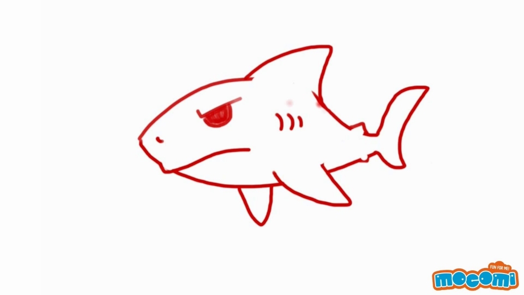 How To Draw A Shark Step By Step - Drawing Pencil