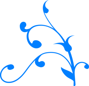 Blue swirls clipart