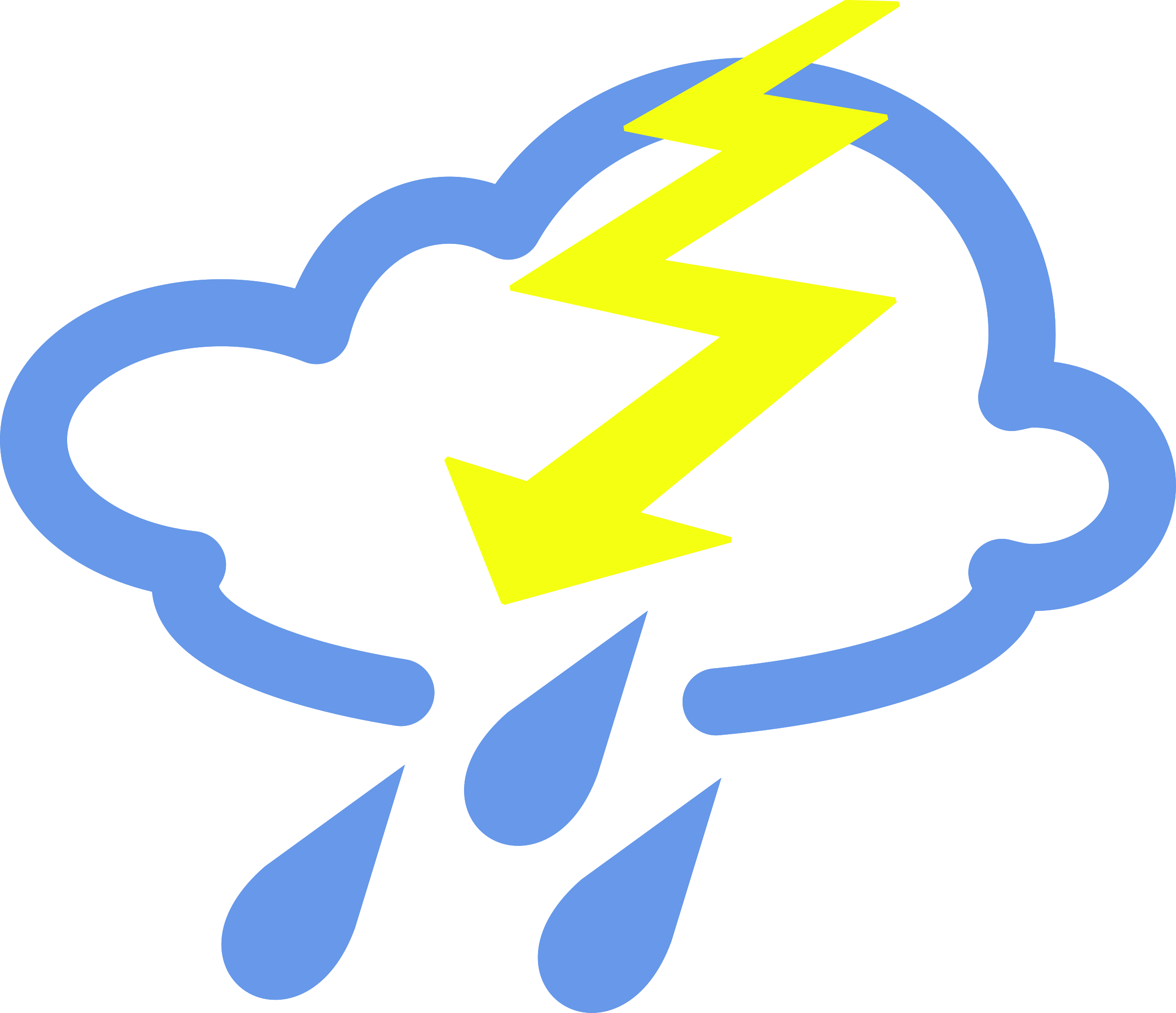 Clipart - simple weather symbols