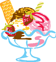 Ice cream sundae clipart free