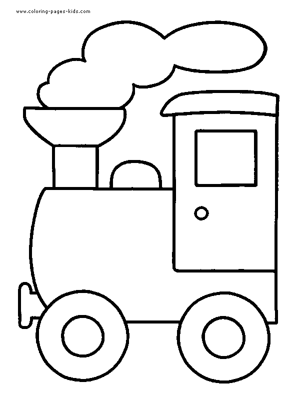 Download Train Engine Coloring Page | GuthrieMedia