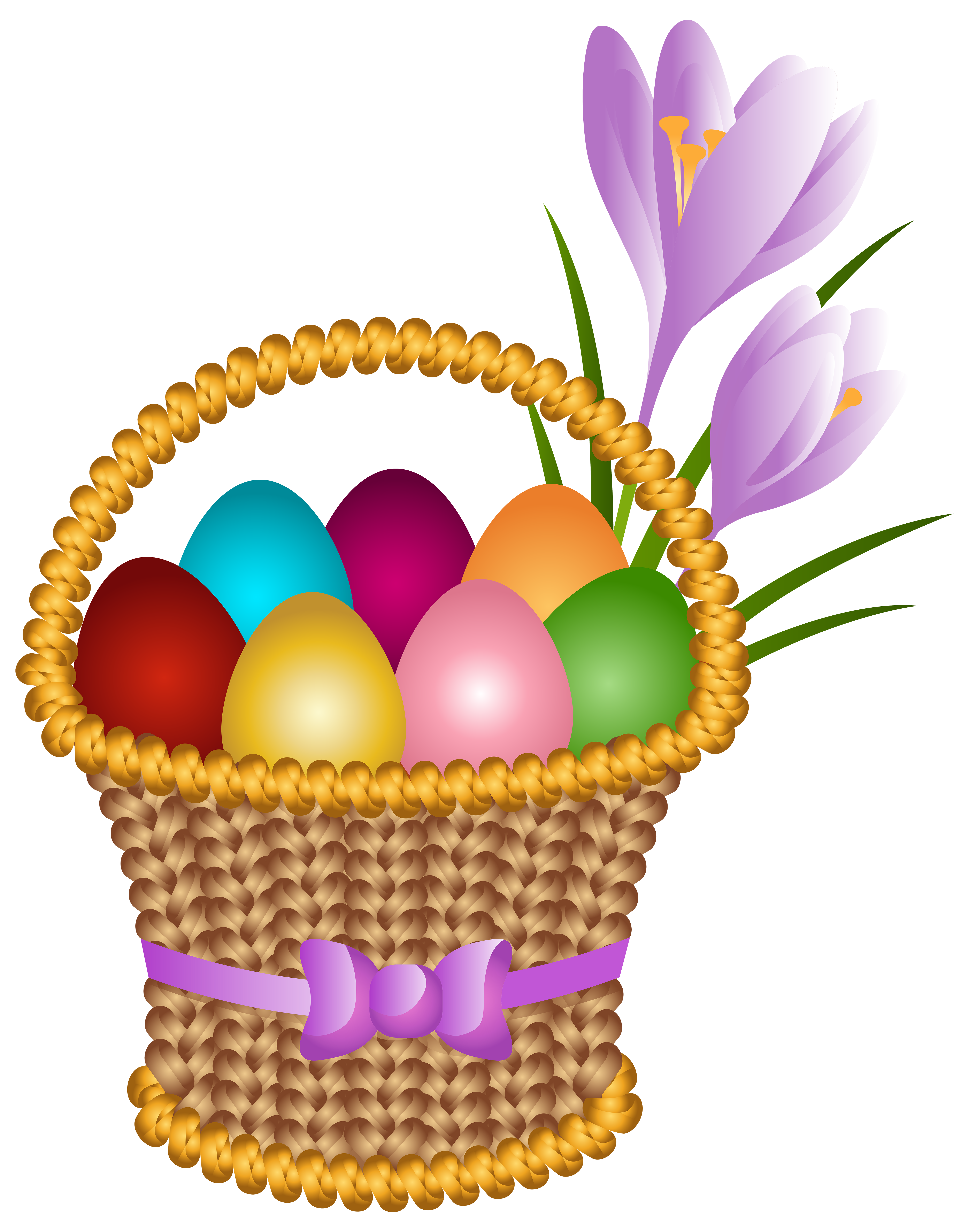 Easter Egg Basket Clip Art – Clipart Free Download