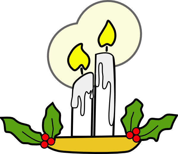 Christmas Candles Clip Art - vector clip art online ...