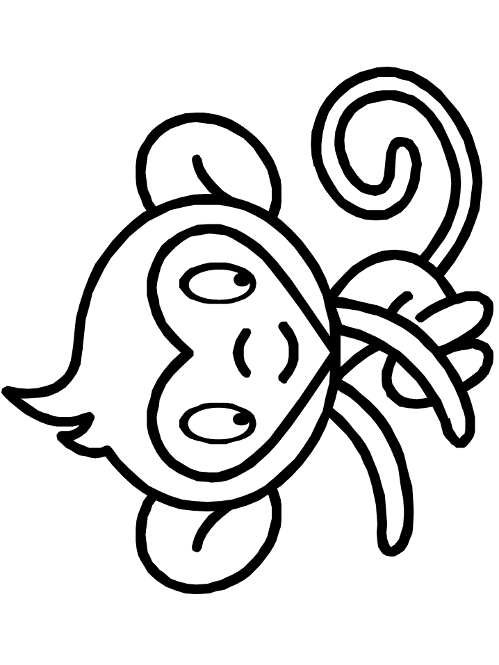 How To Draw A Monkey Face - ClipArt Best