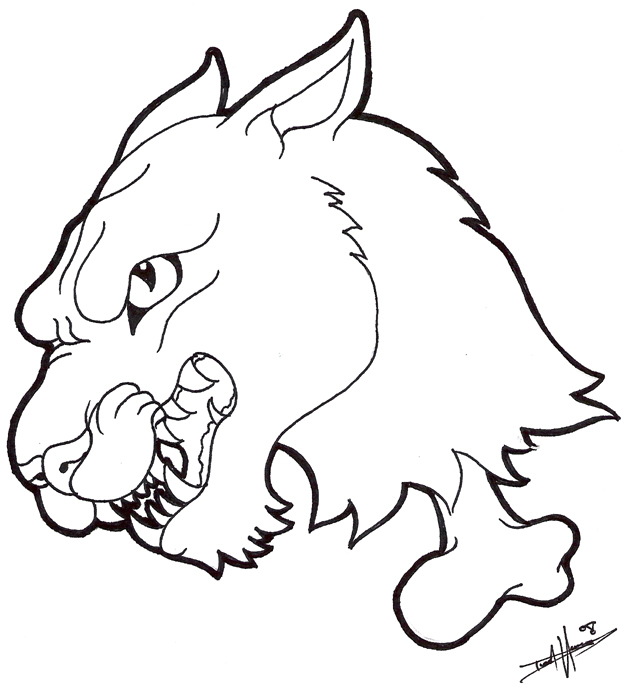 deviantART: More Like Panther Head Tattoo Flash by aworldasleep