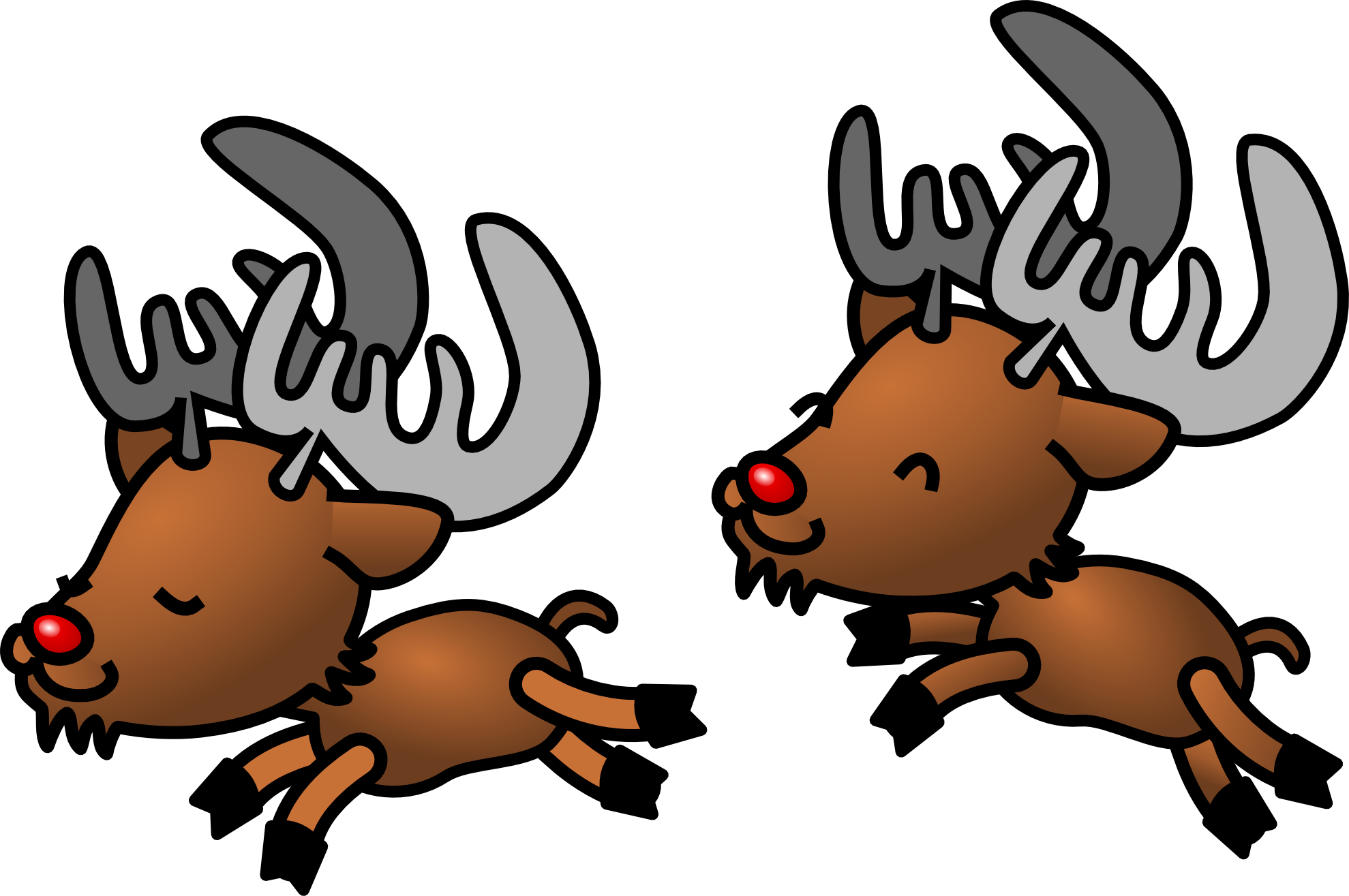 Clip Art: caribou reindeer raindeer super duper SVG