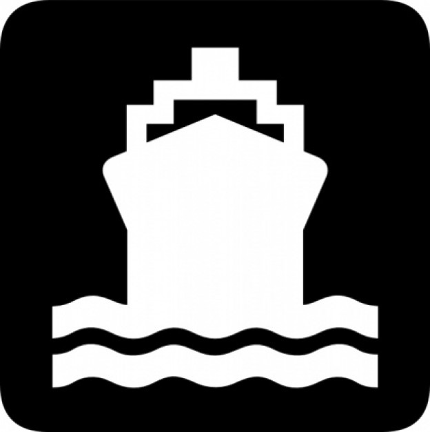 ship sign in white | Download free Vector