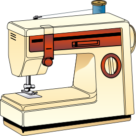 Sewing Machine Clipart #6 - Clip Art Pin