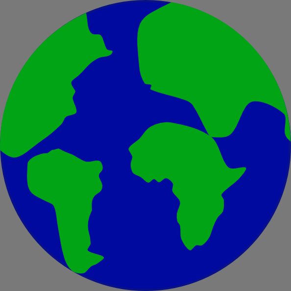 Jonadab Earth With Continents Separated Clip Art ...