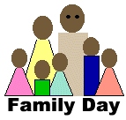 People clip art for Family Day of groups of stylized men and women ...