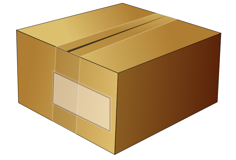 Clipart - Simple cardboard box