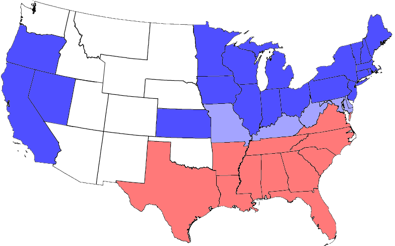 Empty Us Map