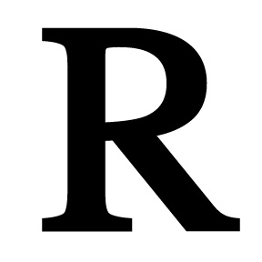 Wrought Iron Letter R