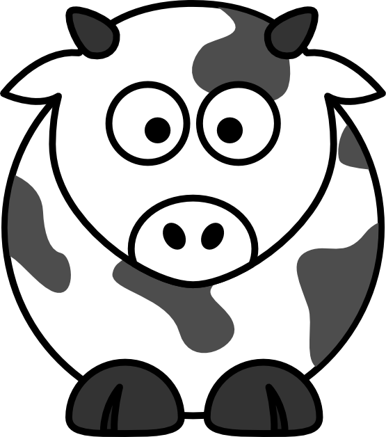 Cow Line Art