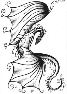 Tommy's dragons | Small Dragon Tattoos, Tribal Dragon Ta…