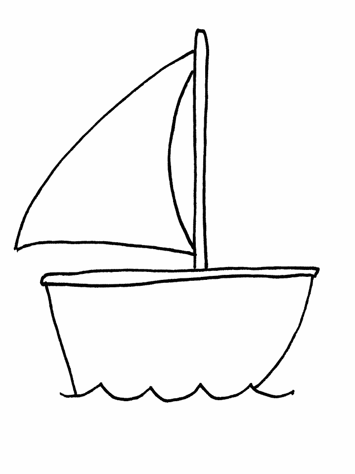 boat coloring page | Preschool | Pinterest