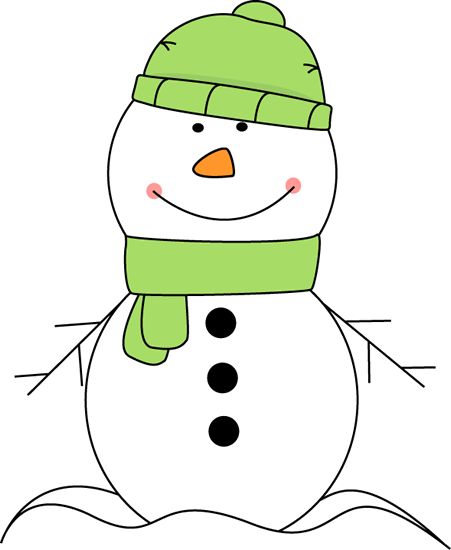 Clipart snowman cute