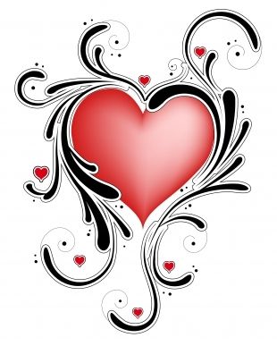 Purple Heart Tattoos | Heart ...