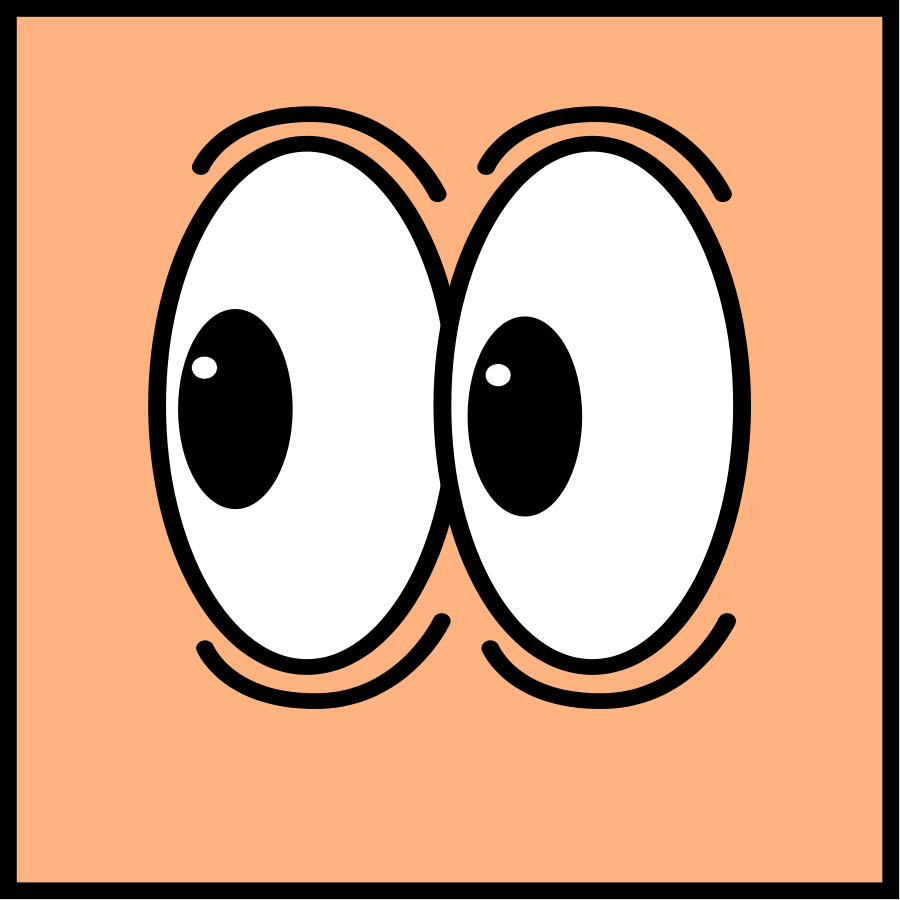 big eyes clipart