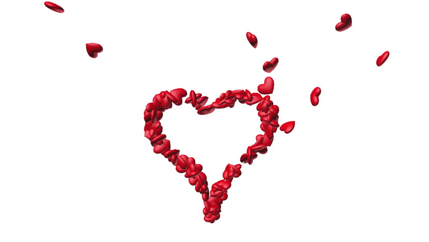 Red Heart With Inscription I Love You In The Middle Animation For ...