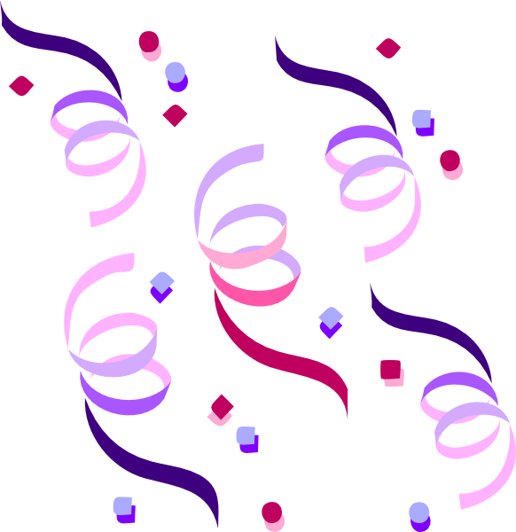 Streamers And Balloons Clipart