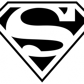 Superman Black And White - Free Clipart Images