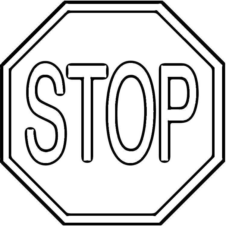 Stop Sign Coloring Pages - AZ Coloring Pages