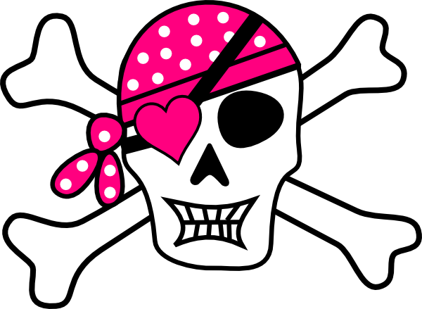 Pix For > Girly Skull Clip Art