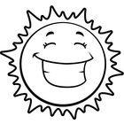 Happy Sun Clipart Black And White - Free Clipart ...