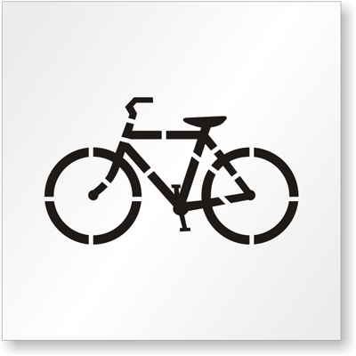 Bike Symbol Stencil | Stencils | Pinterest