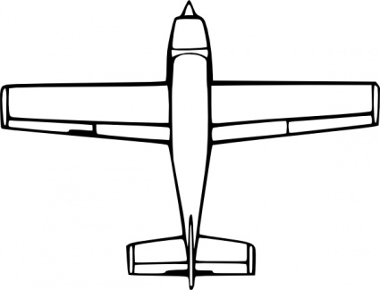 Airplane Outline Clip Art