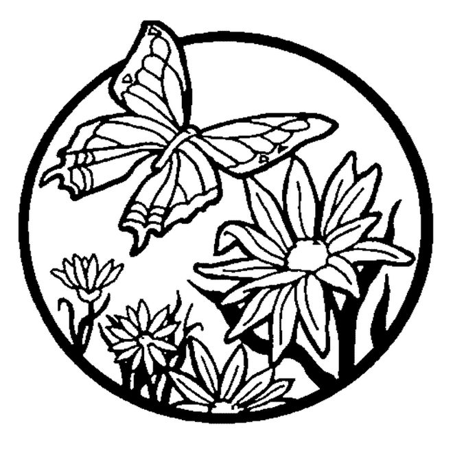 butterfly flowers coloring pages » Cenul – Free Coloring Pages For ...