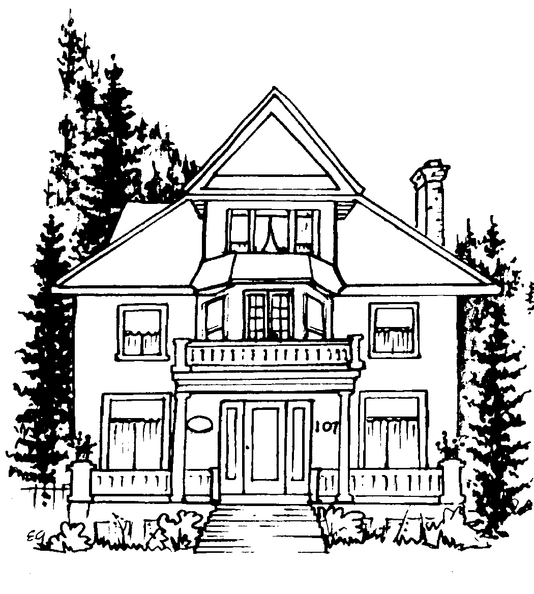 Line Drawing House