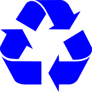 Blue Recycle Arrows Clip Art - vector clip art online ...